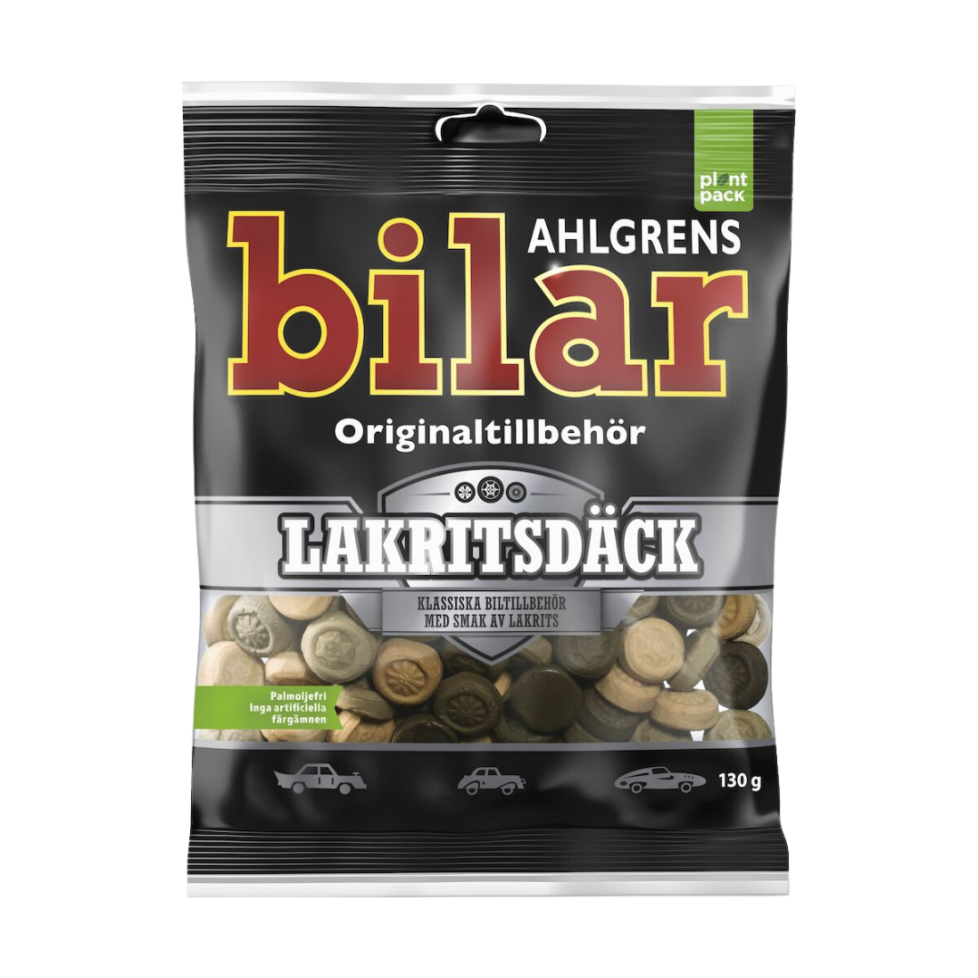 Ahlgrens Cars Licorice Tires 130g