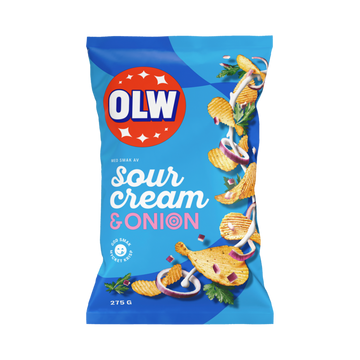 OLW Sourcream & Onion Chips 175g