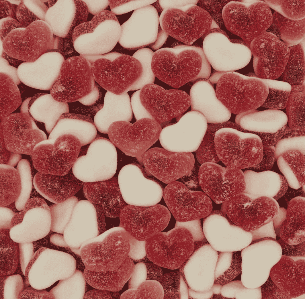Sour Filled Raspberry Hearts