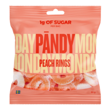 Pandy Peach Rings 50g