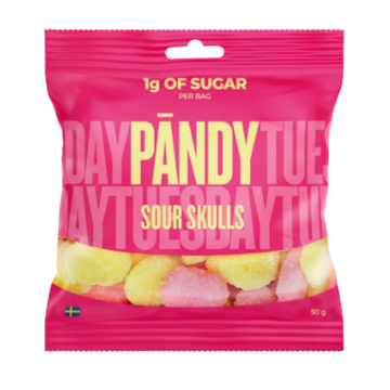 Pandy Sour Skulls 50g
