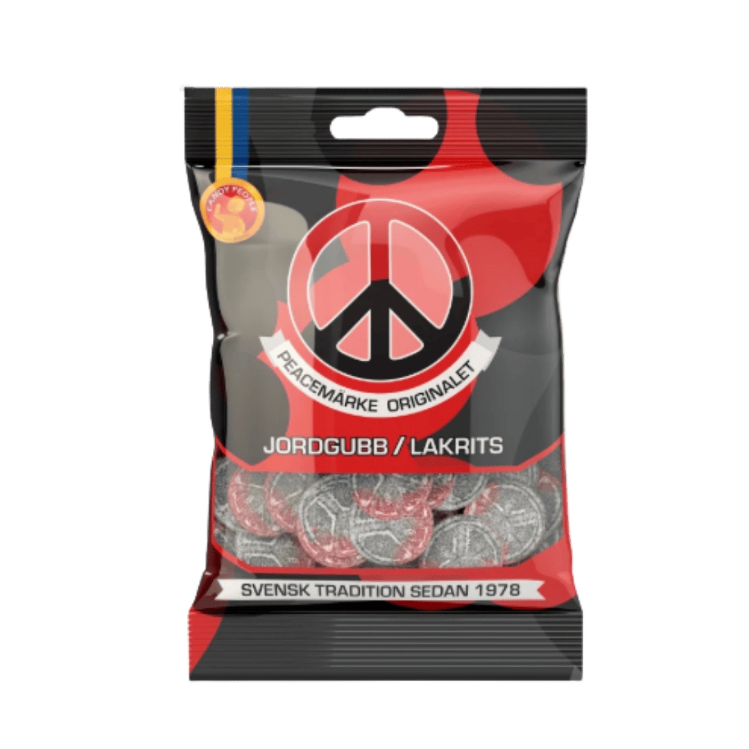 Peace Sign Strawberry & Licorice