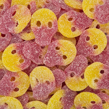 Veggie Sour Raspberry & Lemon Skulls