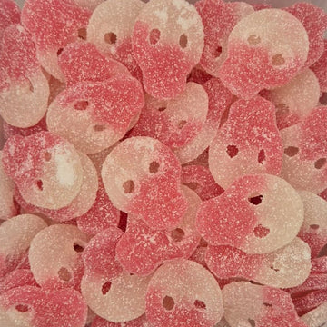 Vegan Sour Dragon Fruit Skulls